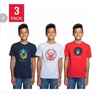 Spyder Youth 3-pack Tee new boy XS=5/6t